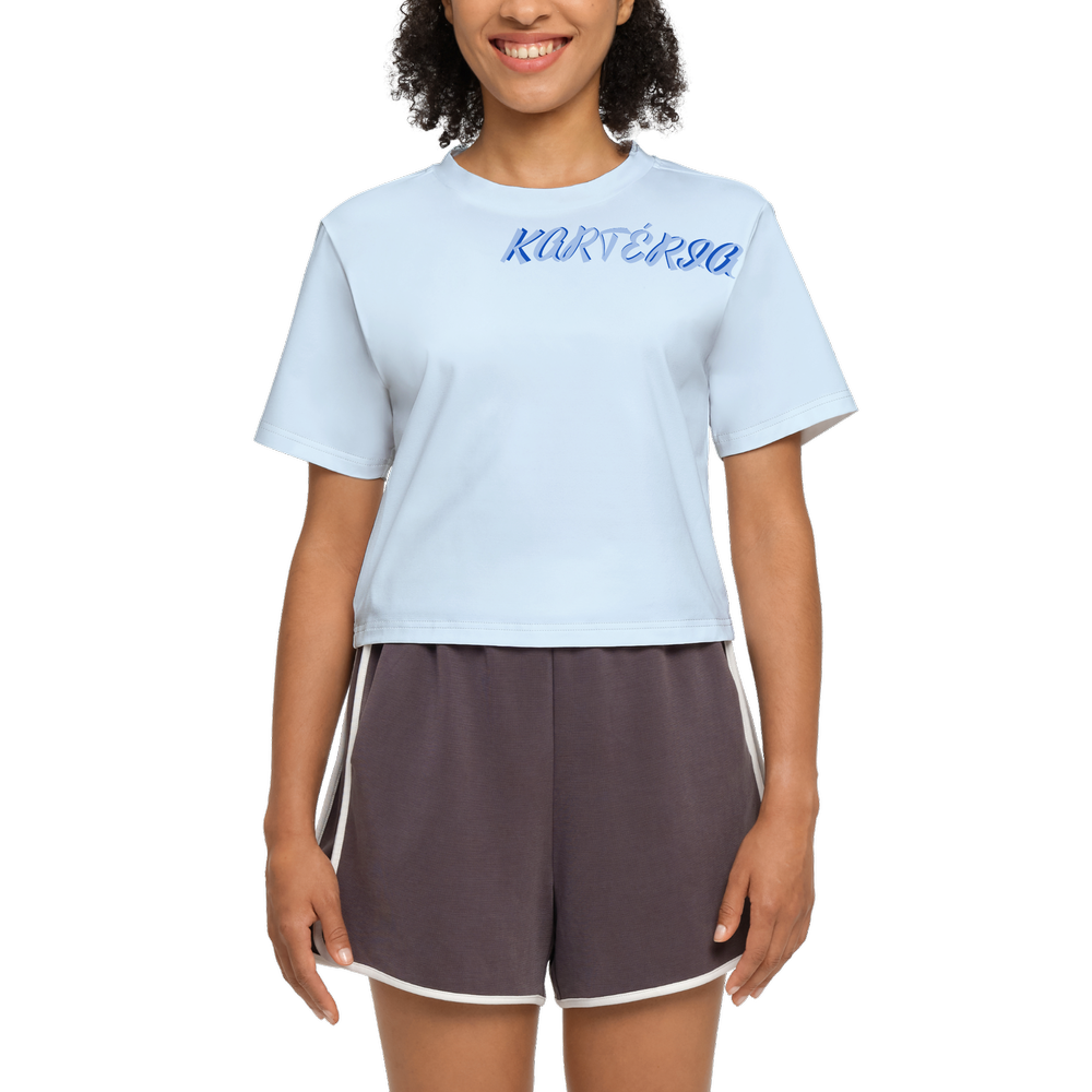 Women’s Short Sleeve Cropped T-Shirt-High-Performance SORONA 2