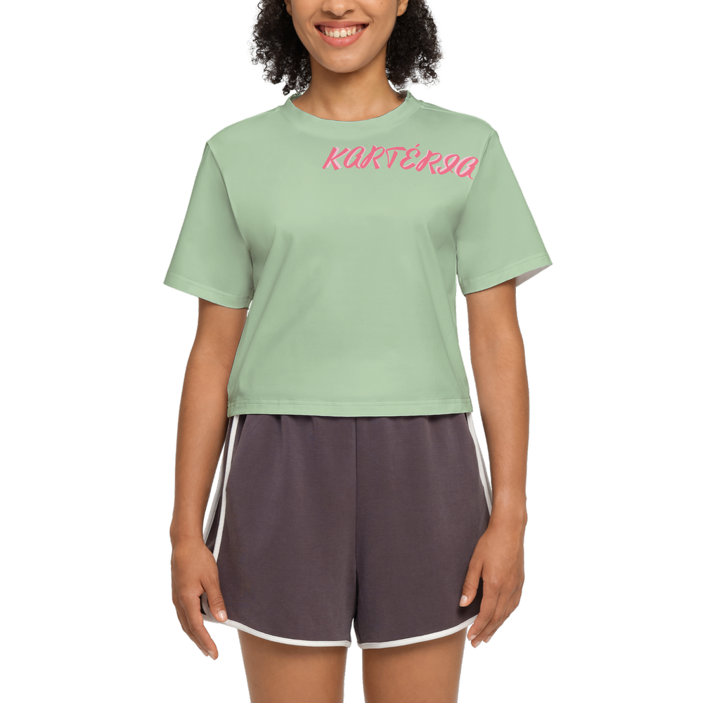 Women’s Short Sleeve Cropped T-Shirt-High-Performance SORONA