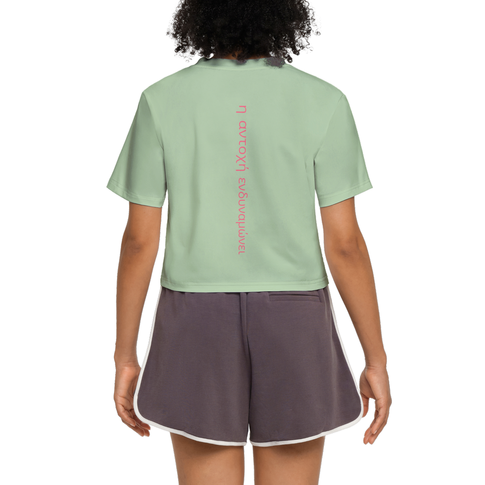 Women’s Short Sleeve Cropped T-Shirt-High-Performance SORONA