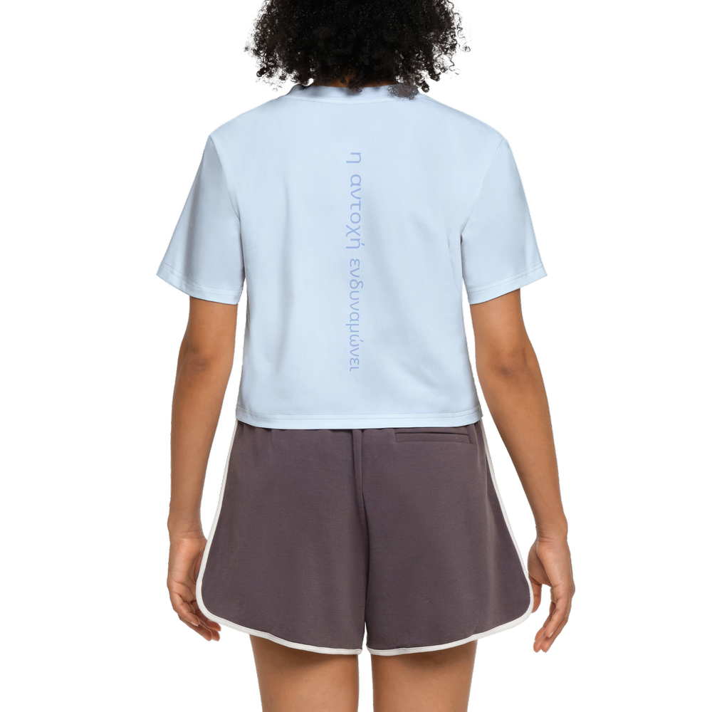 Women’s Short Sleeve Cropped T-Shirt-High-Performance SORONA 2